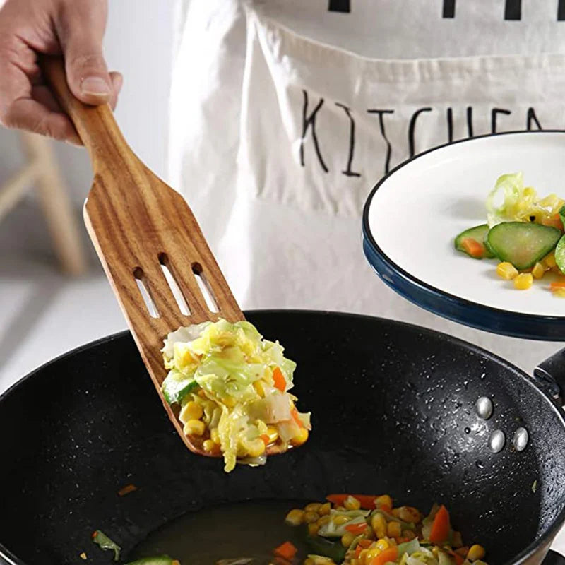 Zestaw 5 drewnianych łopatek kuchennych